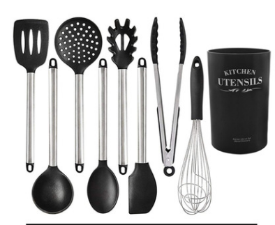 The silicone kitchen utensils and appliances